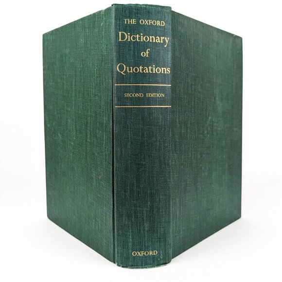 Oxford Dictioniary of Quotations 1955 Midcentury Classic Bookshelf Decor Book - Picture 3 of 12